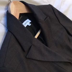 Calvin Klein Dark Brown two piece suit size 8